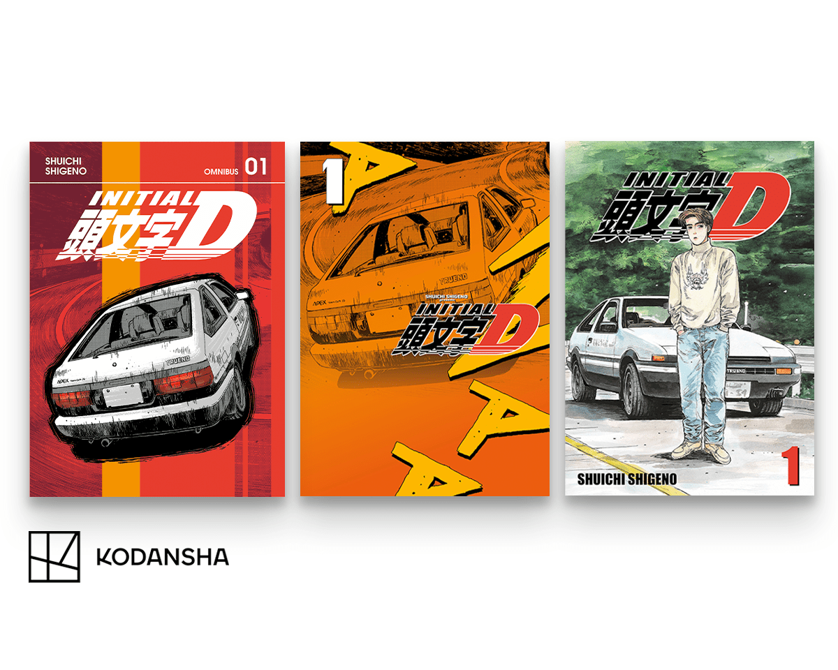Initial D Omnibus Print Variant Covers Revealed